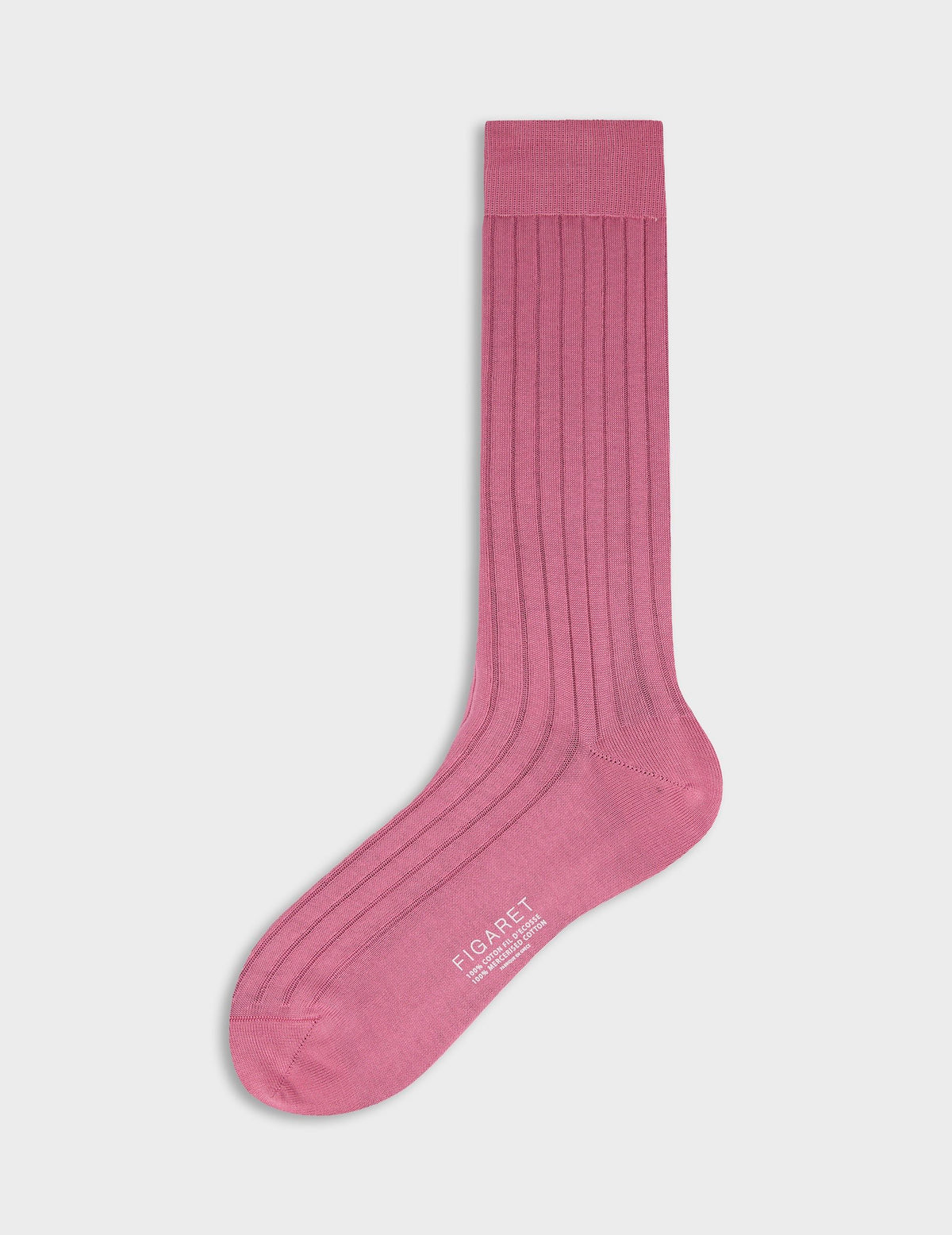 Pink ribbed socks