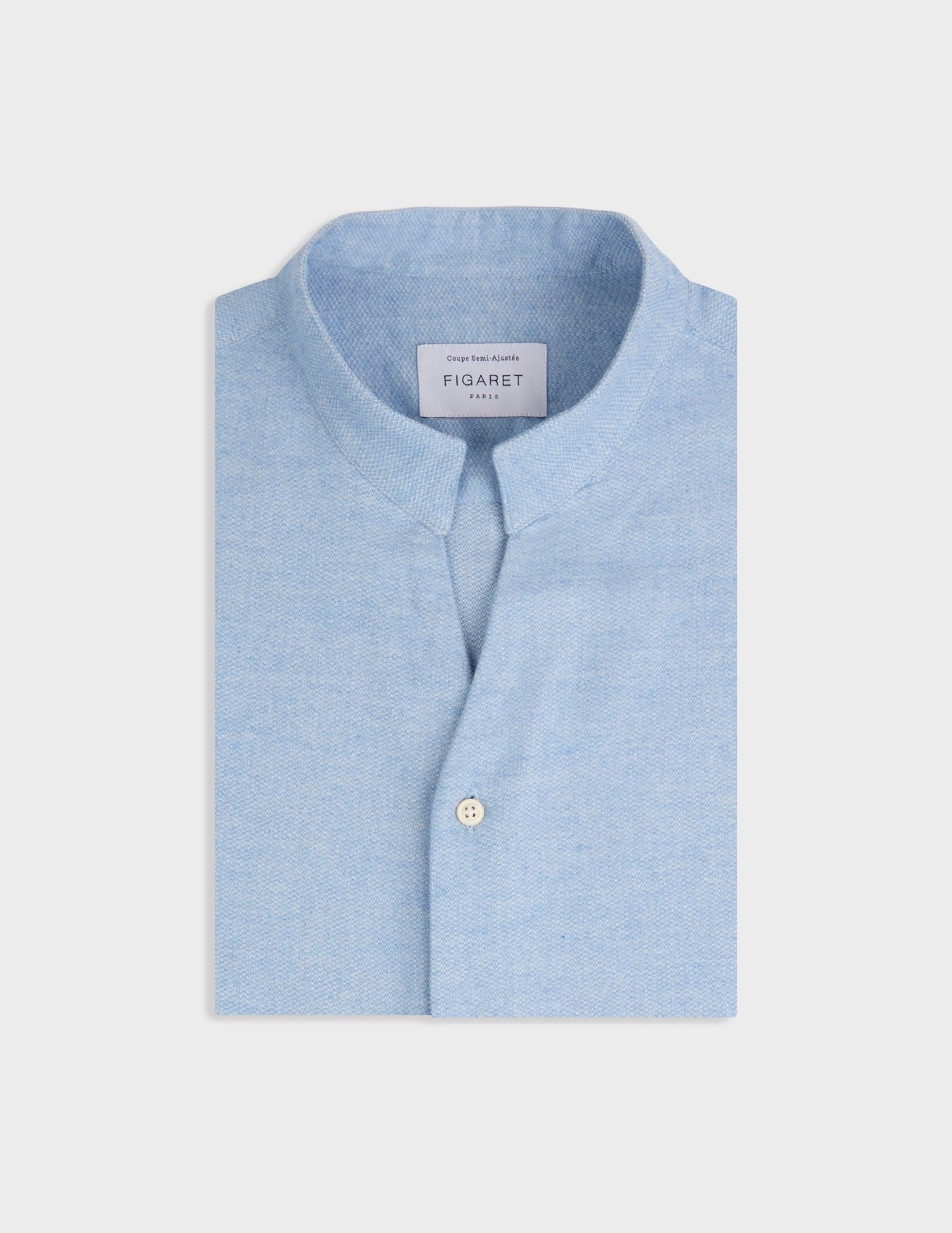 Light blue flannel Carl shirt - Flannel - Carl Collar#3
