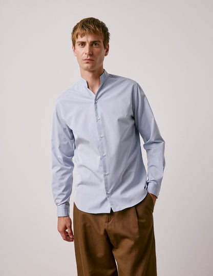 Blue Carl Easy Iron shirt