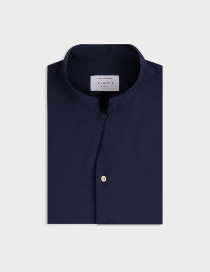 Navy blue virgin wool Carl shirt