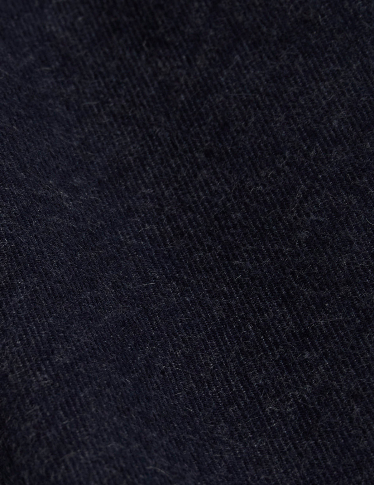 Navy blue flannel and cashmere Charlotte shirt - Flannel - Shirt Collar