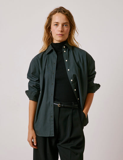 Green oversized Delina shirt