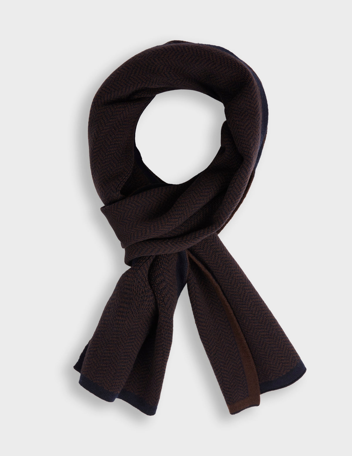 Brown wool scarf 