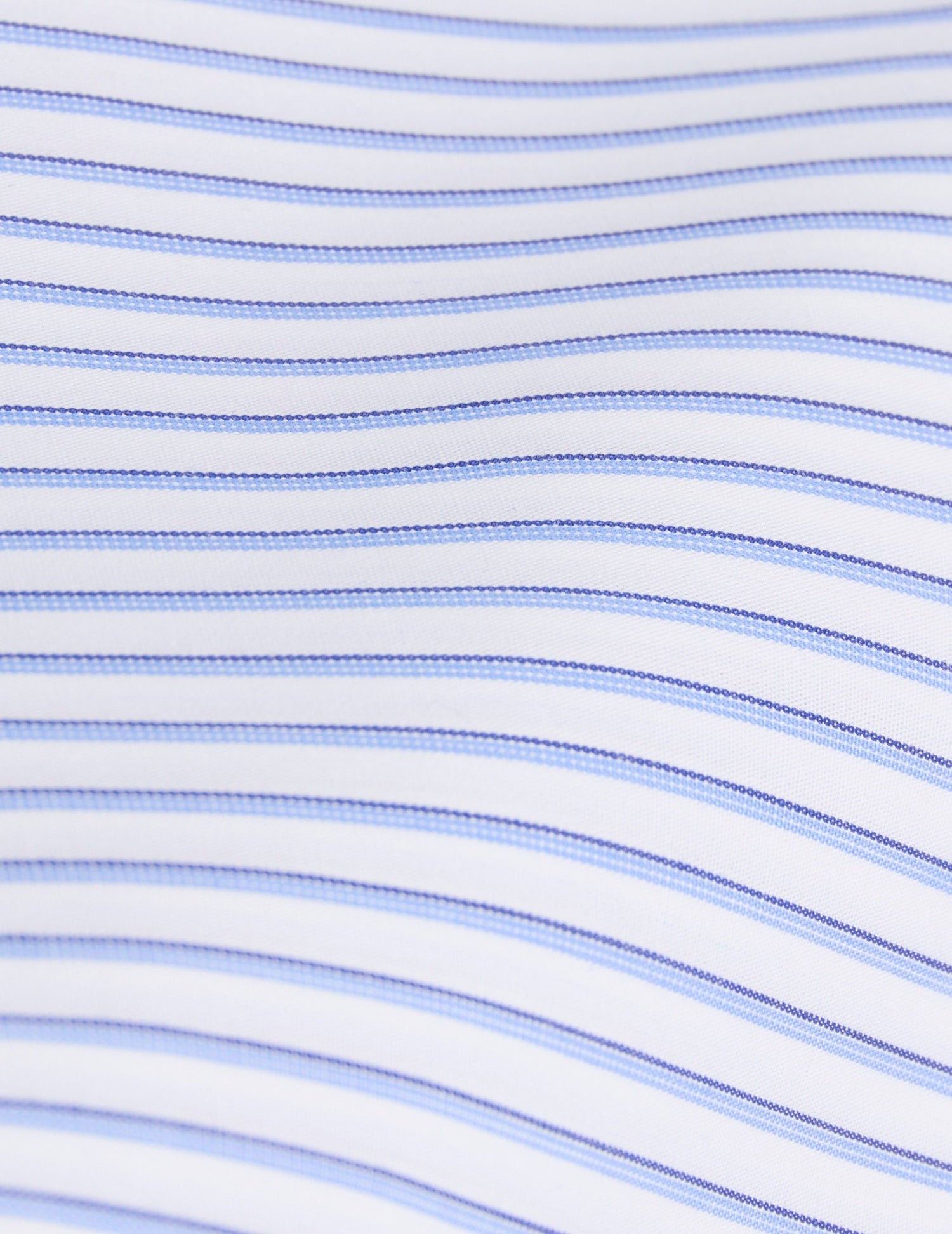Fitted blue striped shirt - Poplin - Figaret Collar#2