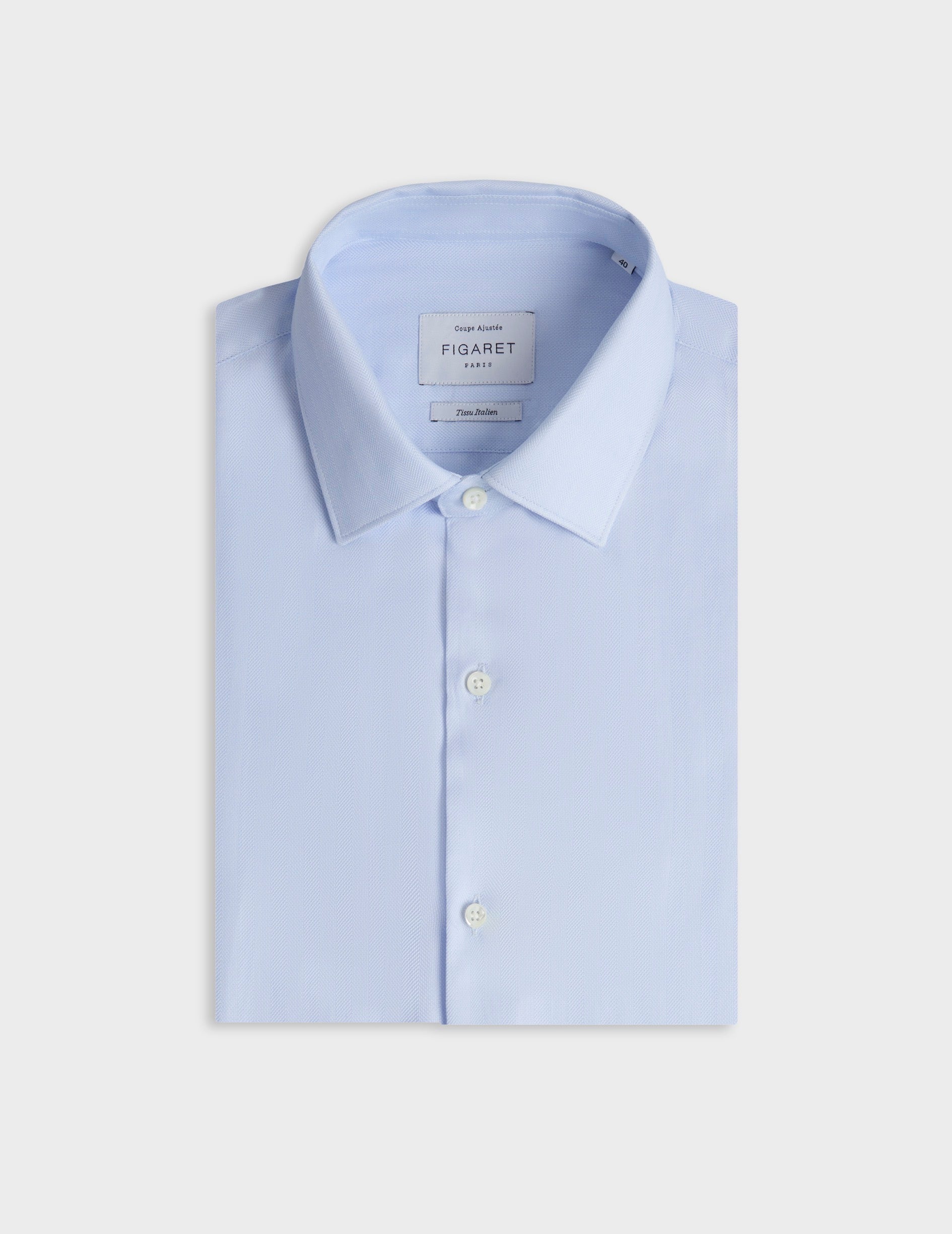 Light blue fitted shirt