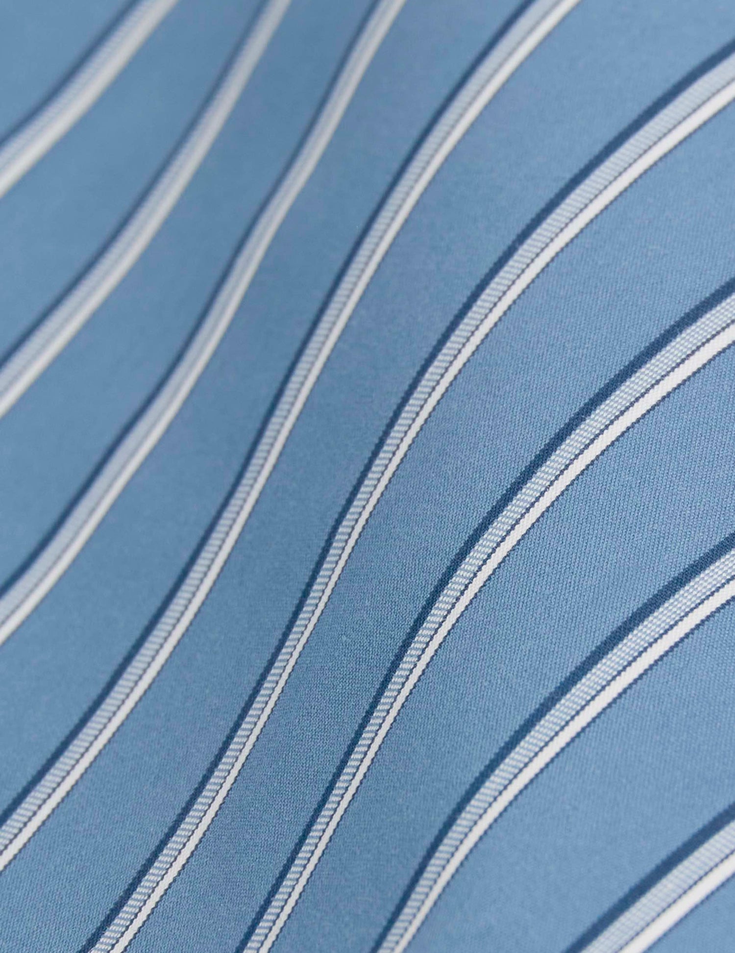 Semi-fitted blue striped shirt - Poplin - Figaret Collar#5