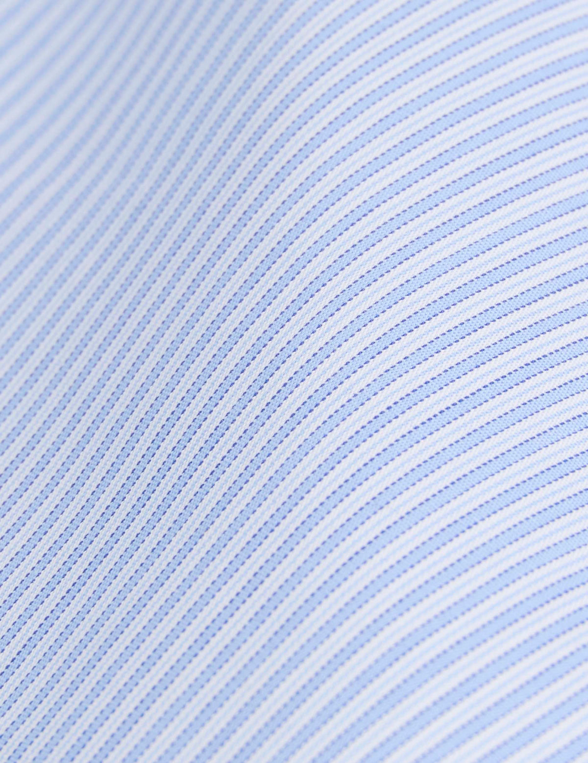 Semi-fitted light blue striped shirt - Poplin - Figaret Collar#2