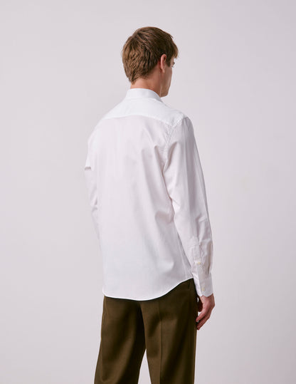 Semi-fitted white Prestige shirt