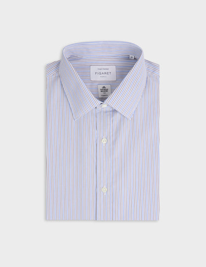 Classic brown striped shirt