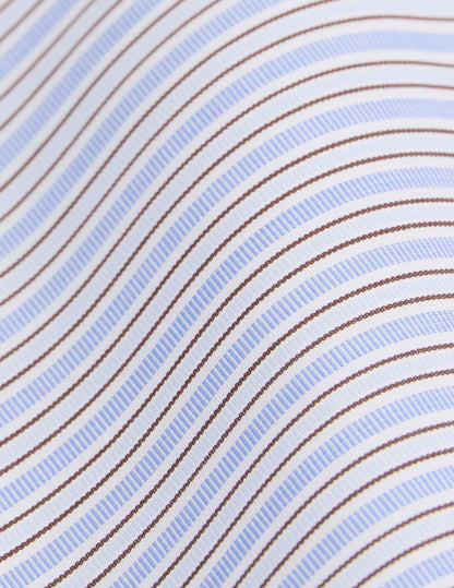 Classic brown striped shirt