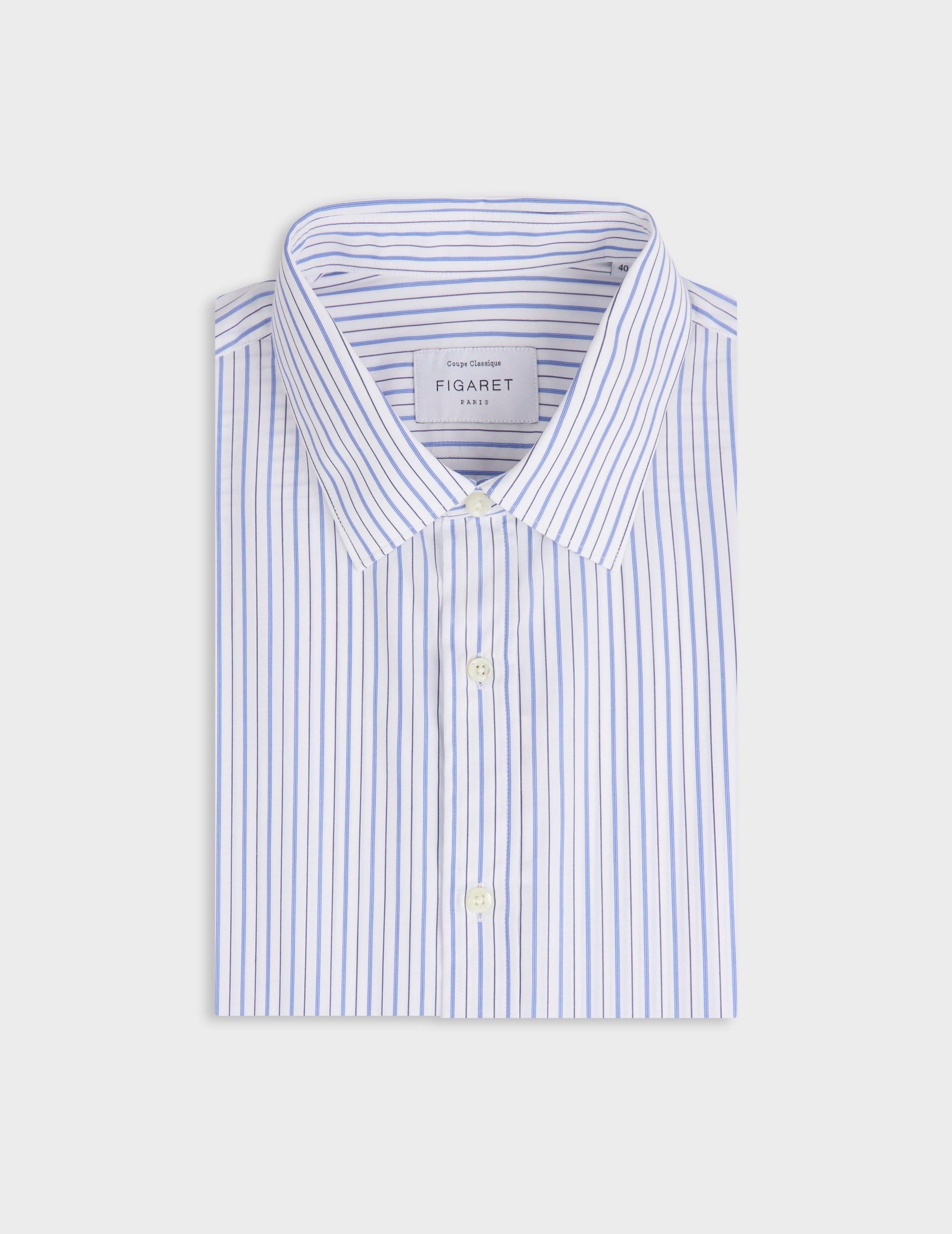 Classic blue striped shirt