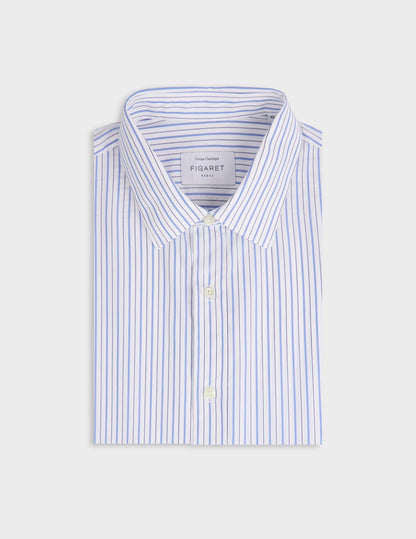 Classic blue striped shirt