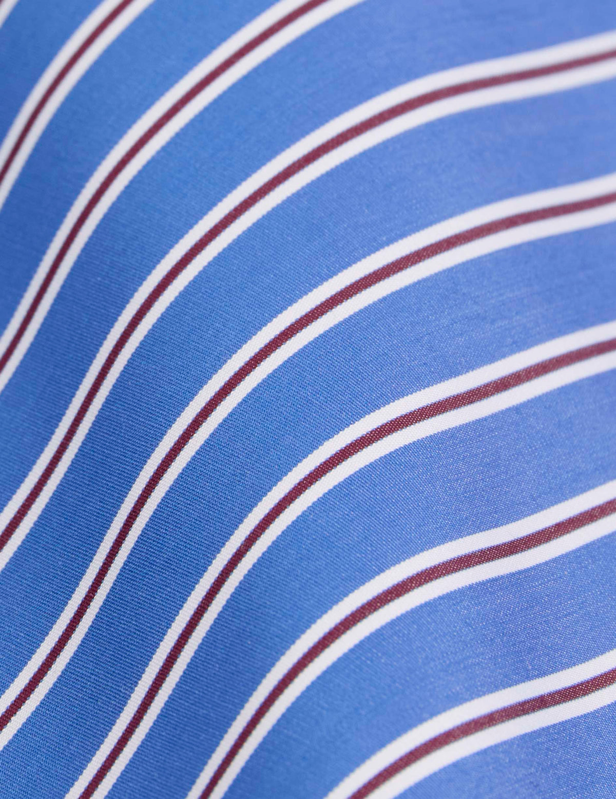 Classic blue striped shirt - Poplin - Figaret Collar