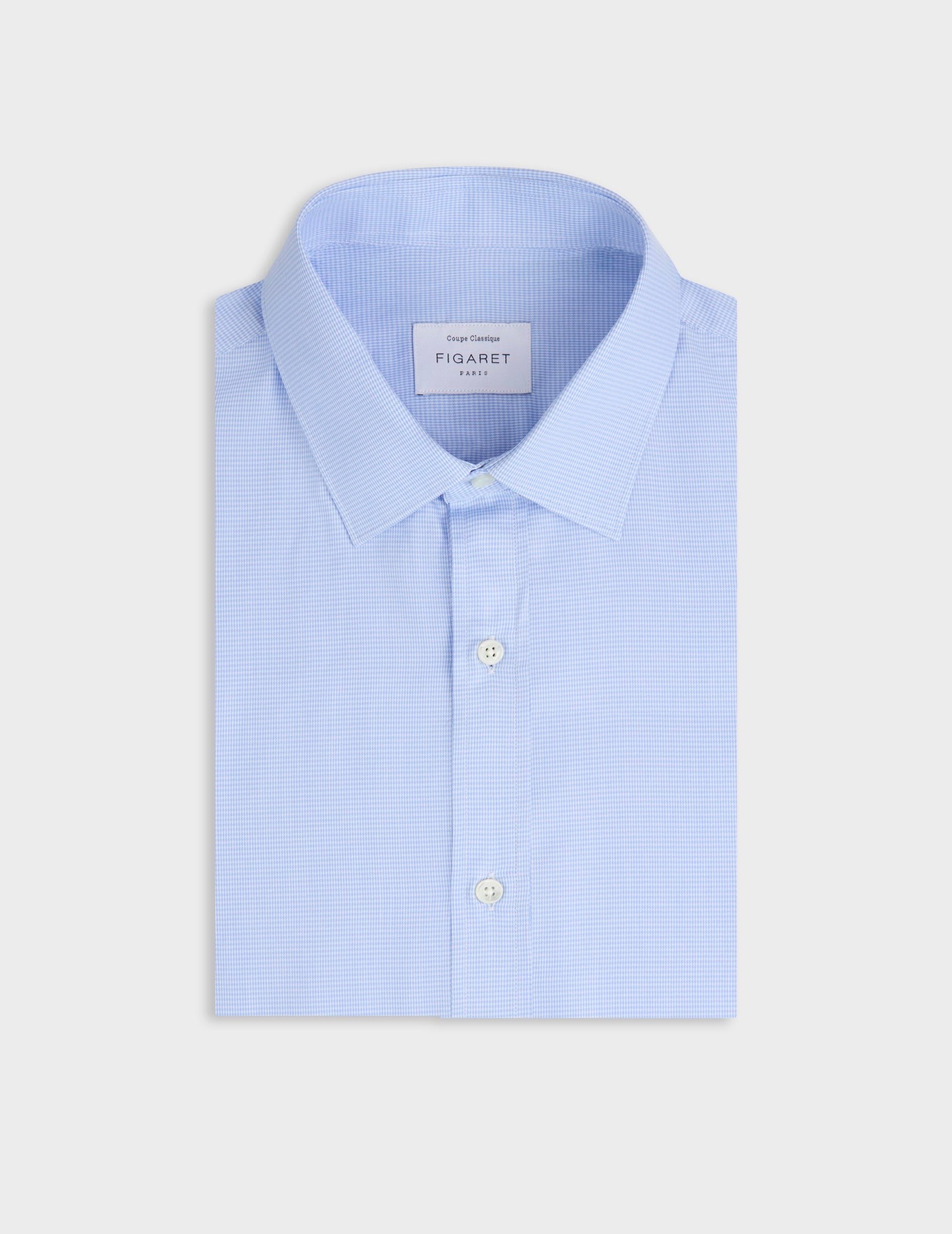 Classic light blue check shirt