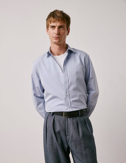Classic blue Easy Iron shirt