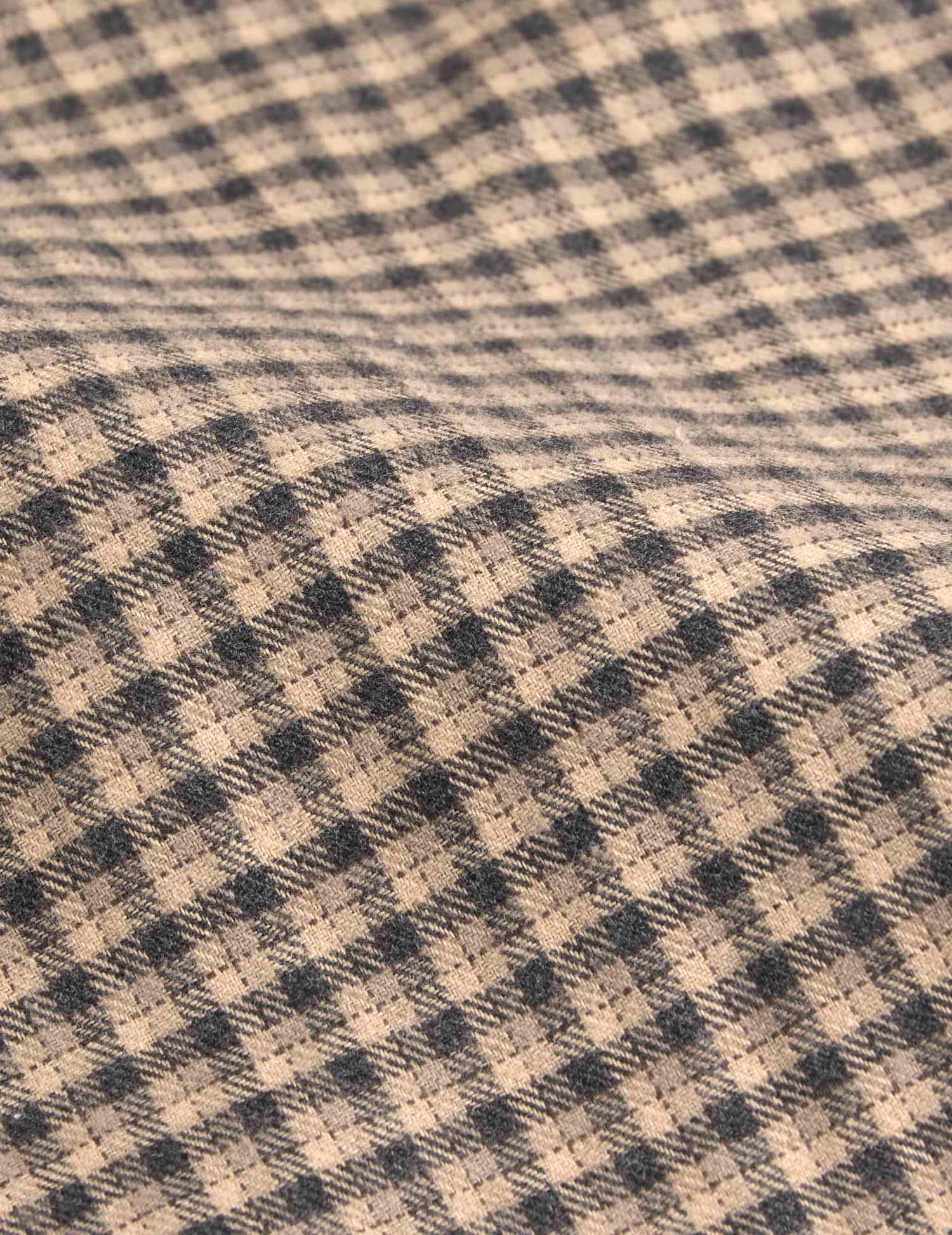Beige check flannel Florian shirt - Flannel - French Collar#6