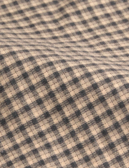 Beige check flannel Florian shirt