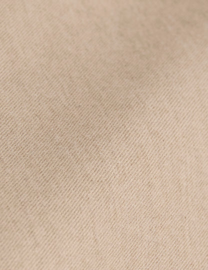 Beige flannel and cashmere Gabriel shirt