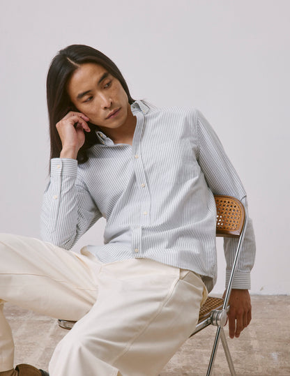 Green striped Gabriel shirt