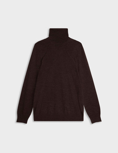 Brown merino wool Giovani sweater