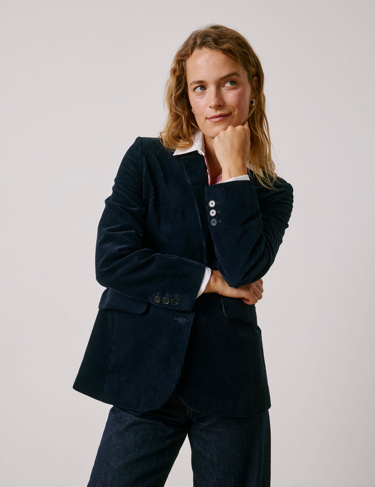 Navy corduroy Glory blazer
