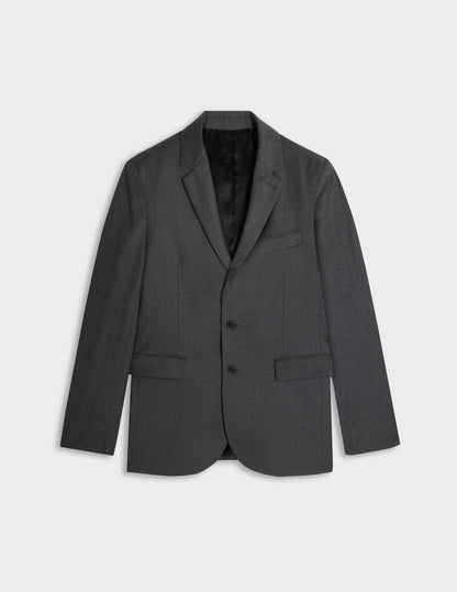 Gordon suit jacket in grey flannel