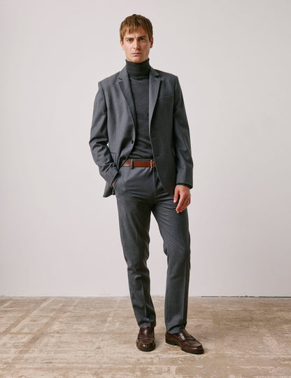 Gordon suit jacket in grey flannel