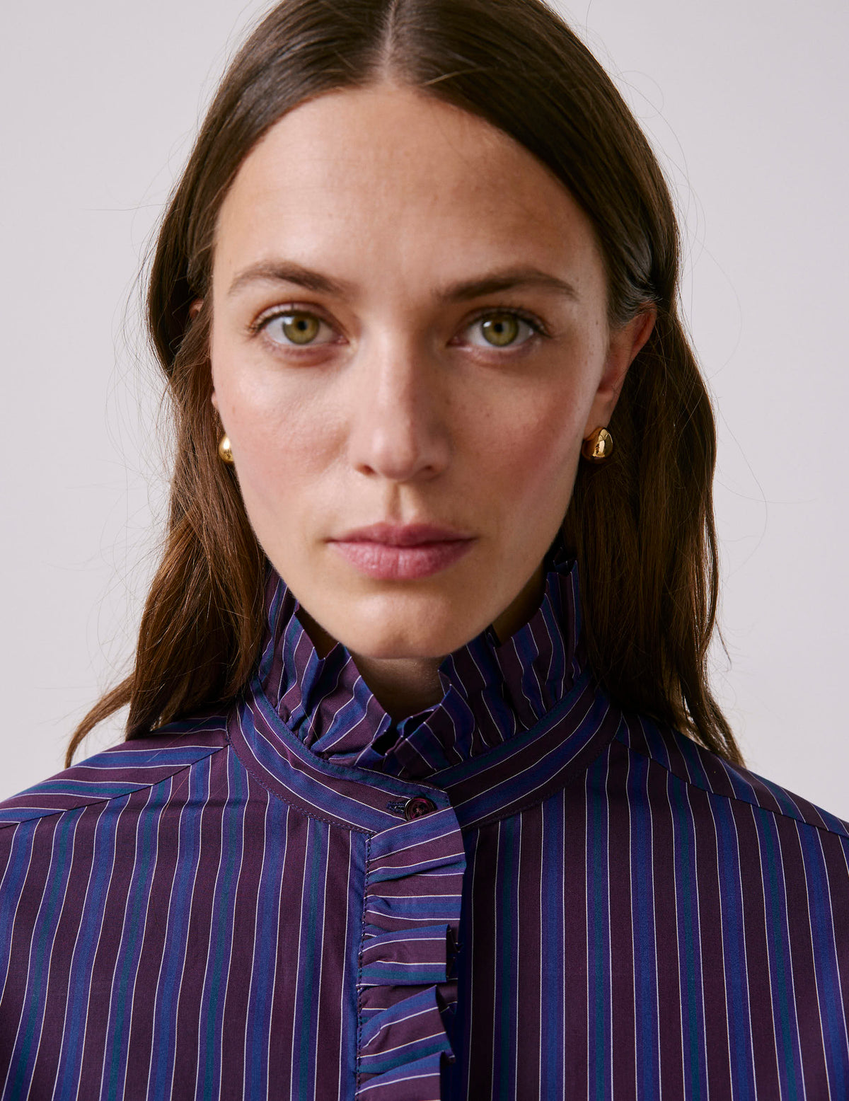 Purple striped Greta shirt