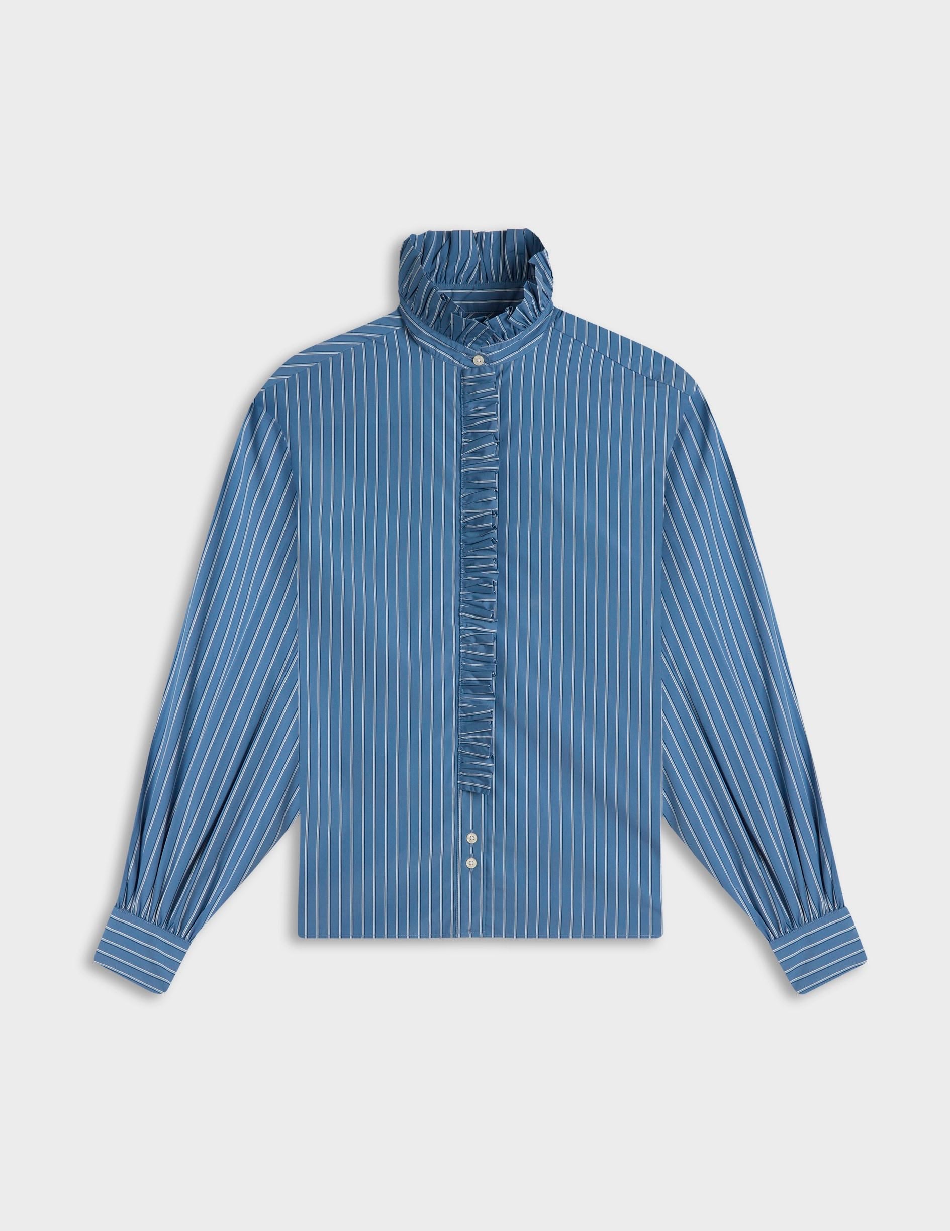 Blue striped Greta shirt