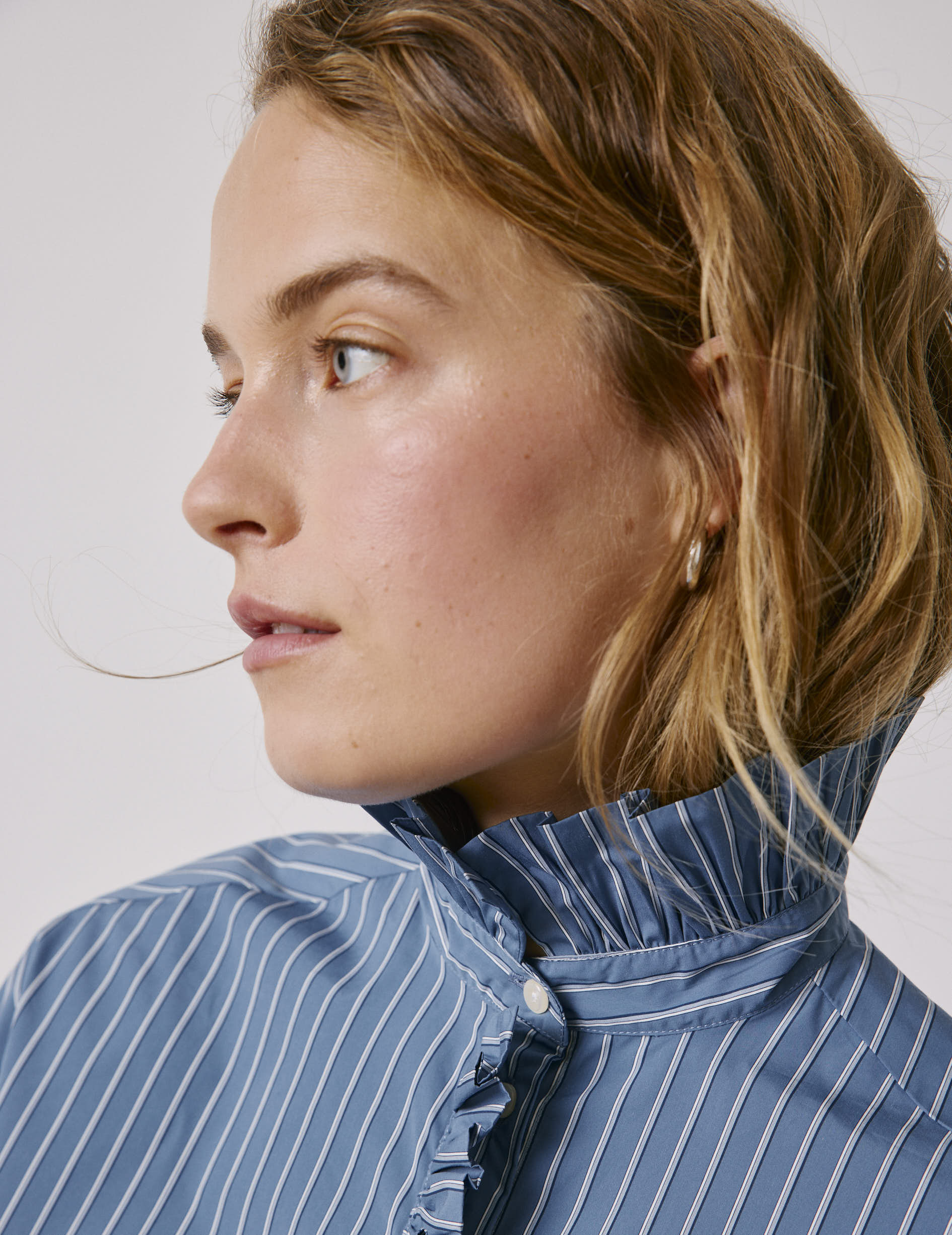 Blue striped Greta shirt