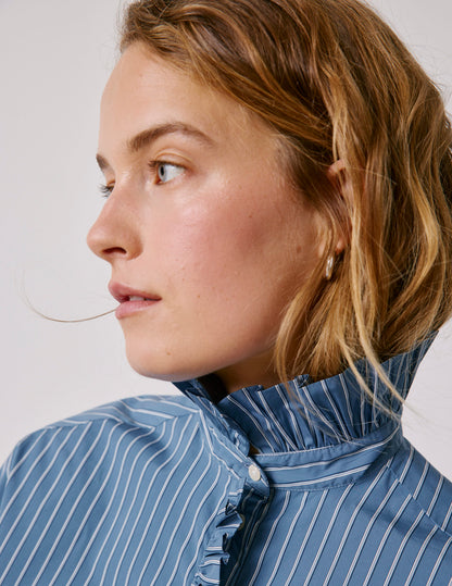 Blue striped Greta shirt