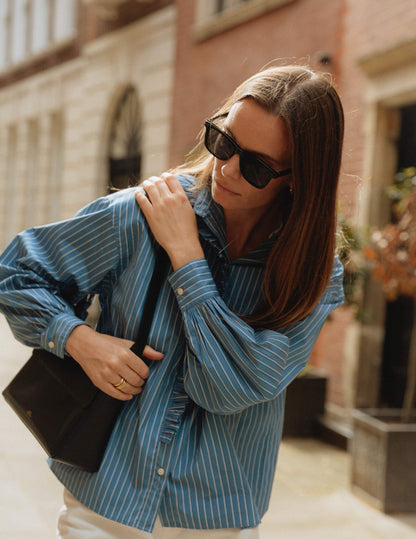 Blue striped Greta shirt