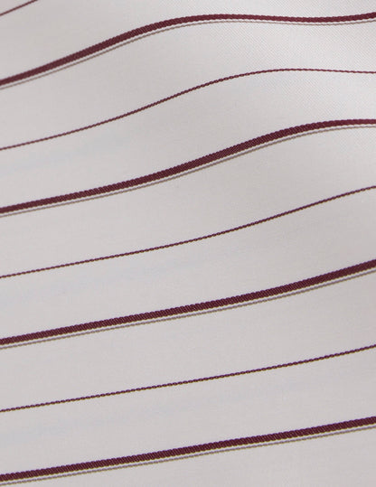 Burgundy striped Hannah shirt