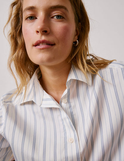 Light blue striped Hannah shirt