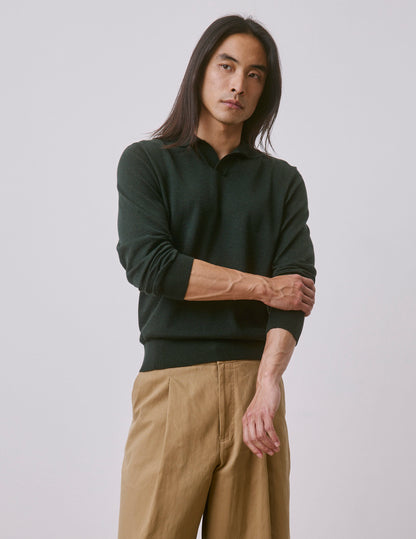 Khaki merino wool Ilian sweater