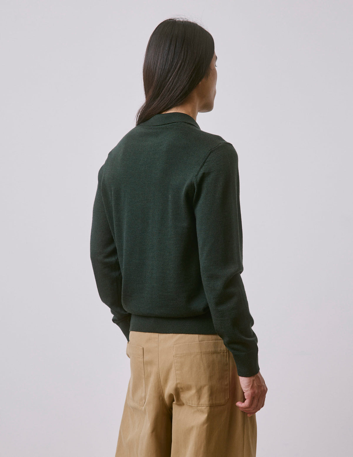 Khaki merino wool Ilian sweater
