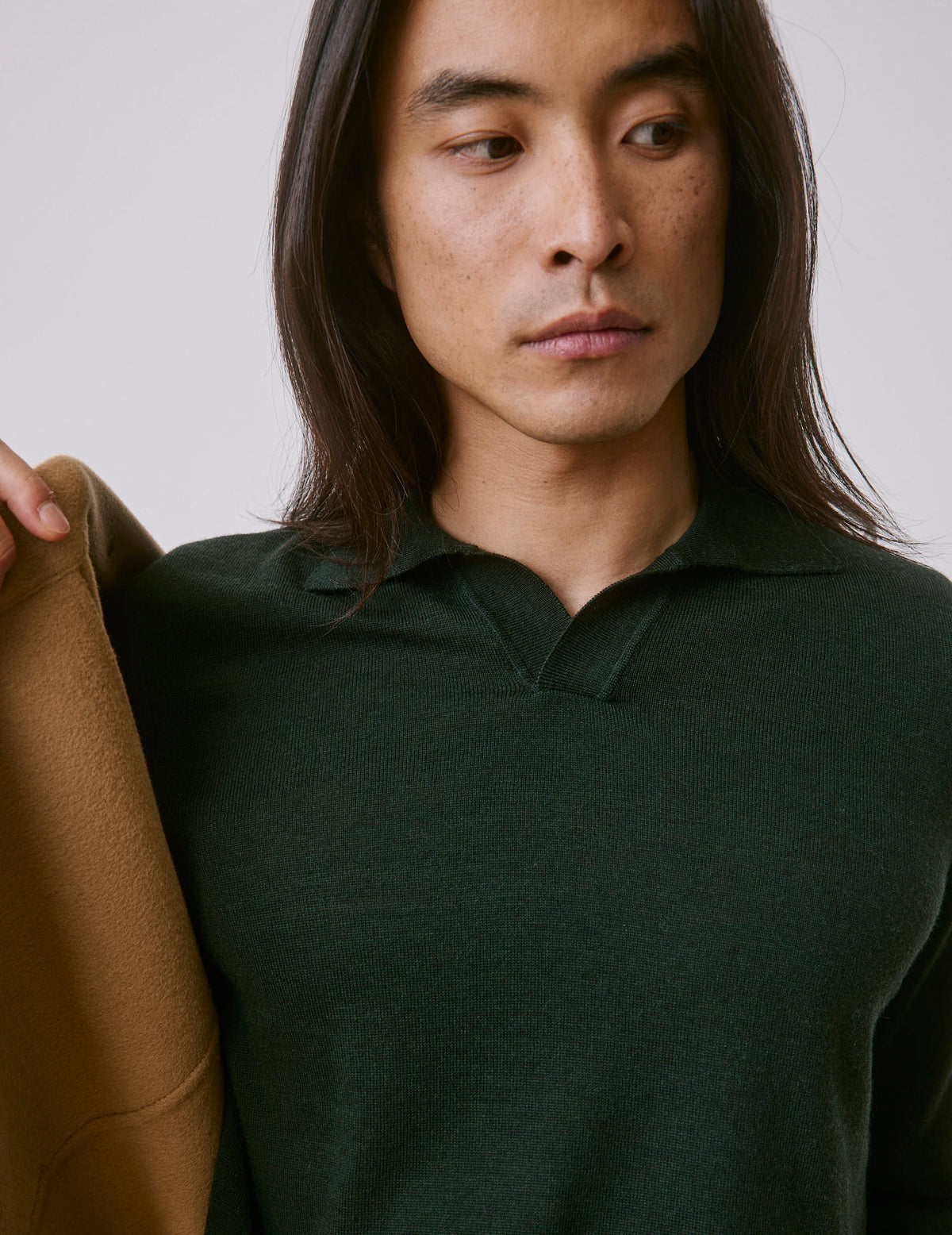 Khaki merino wool Ilian sweater