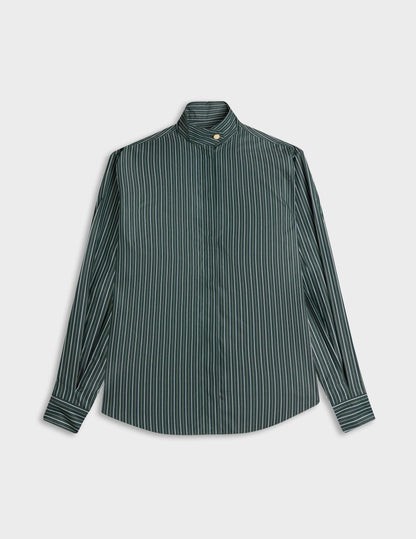 Green striped lyocell Innaée shirt