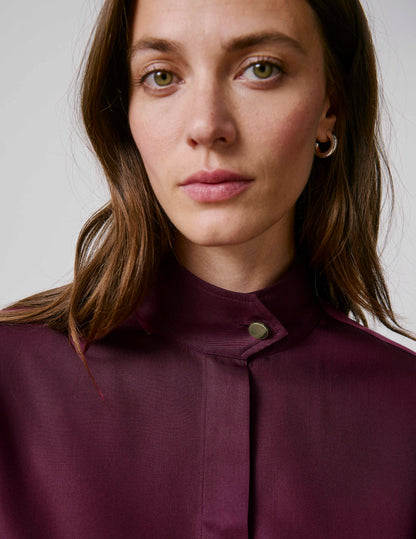Burgundy lyocell Innaée shirt