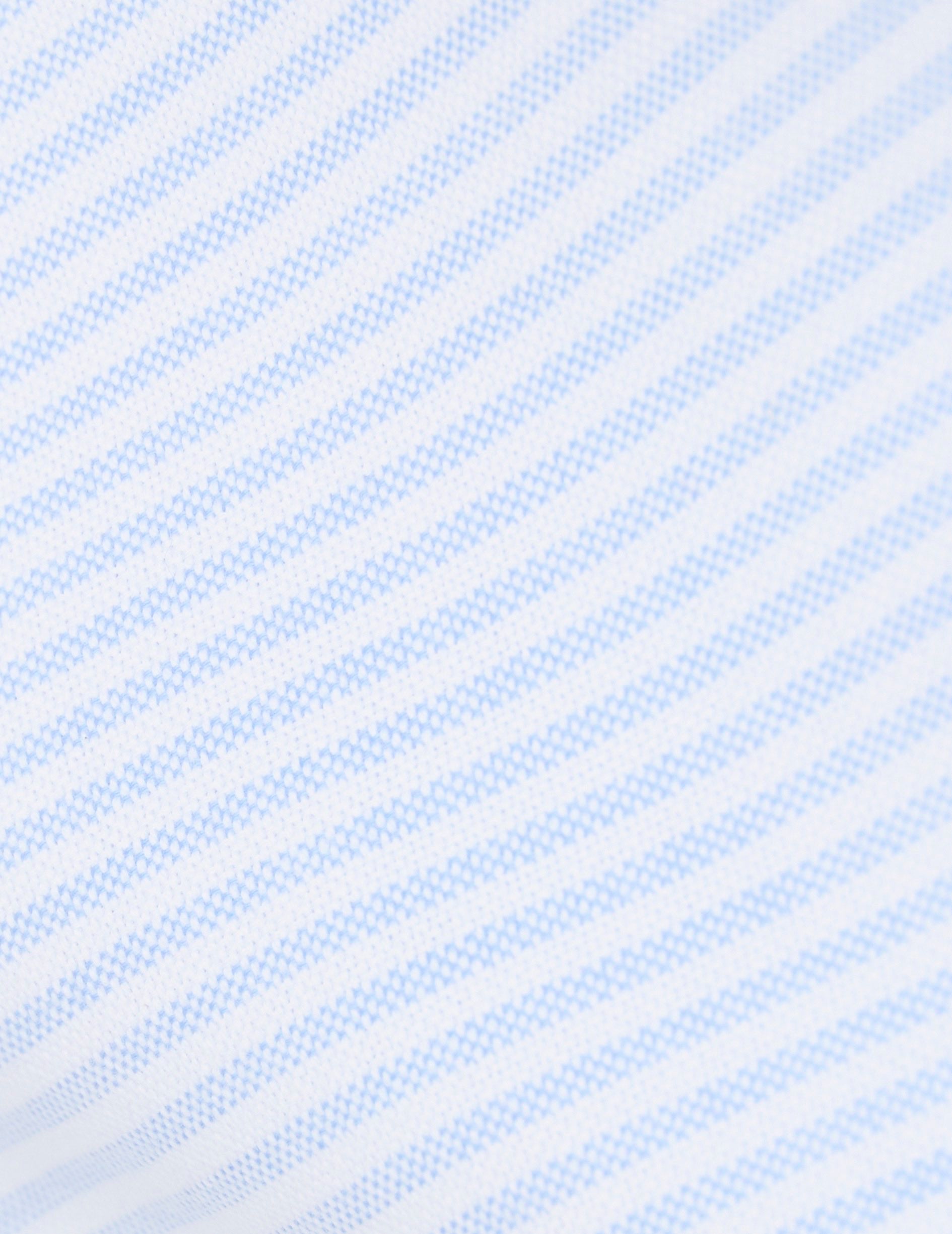 Semi-fitted light blue striped shirt - Oxford - Reverse Collar