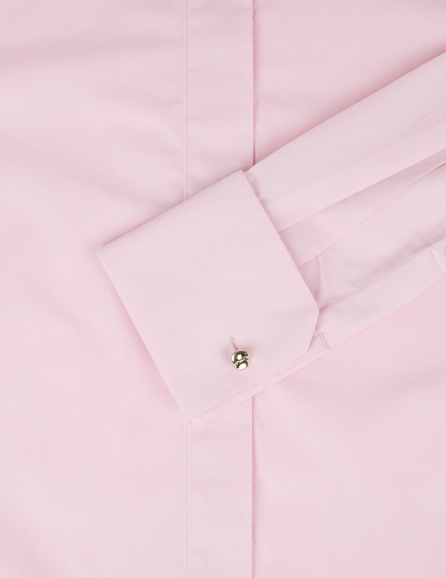 Light pink hidden placket Irisa shirt - Poplin - Long Collar - Musketeers Cuffs#5