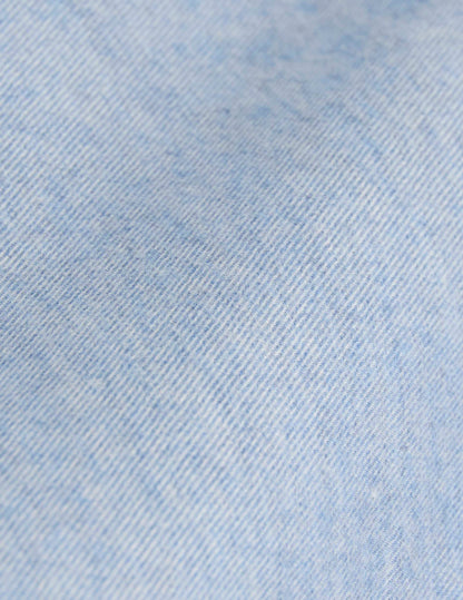 Light blue flannel and cashmere Irwin shirt