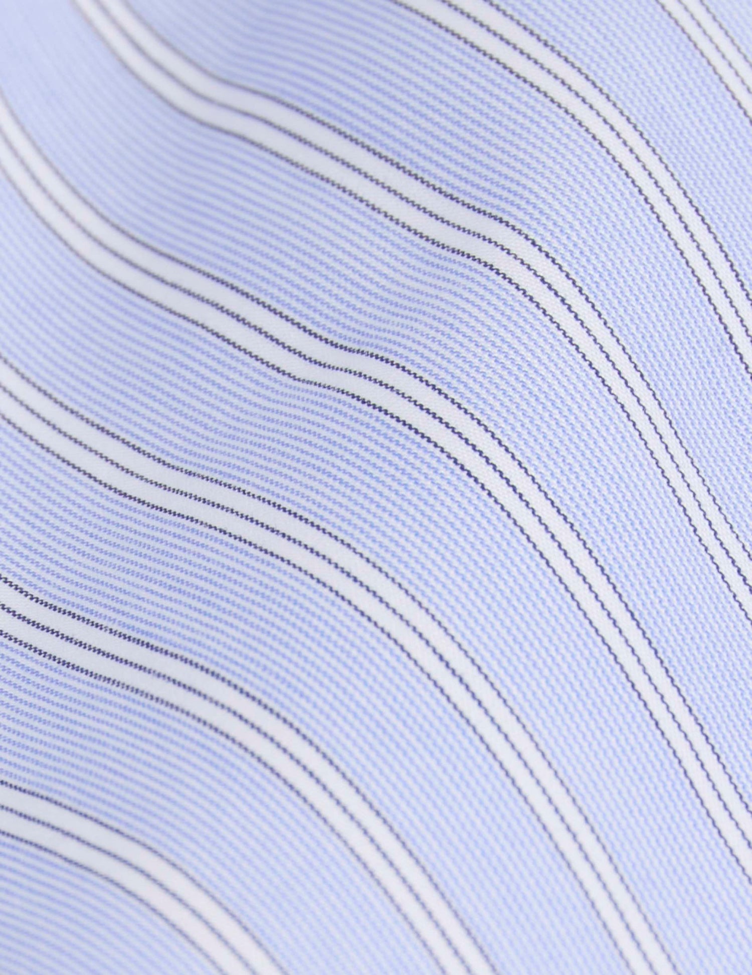 Fitted blue striped shirt - Poplin - Italian Collar#2