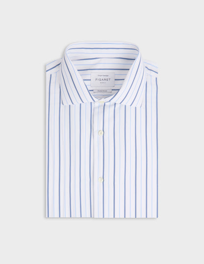 Classic blue striped shirt