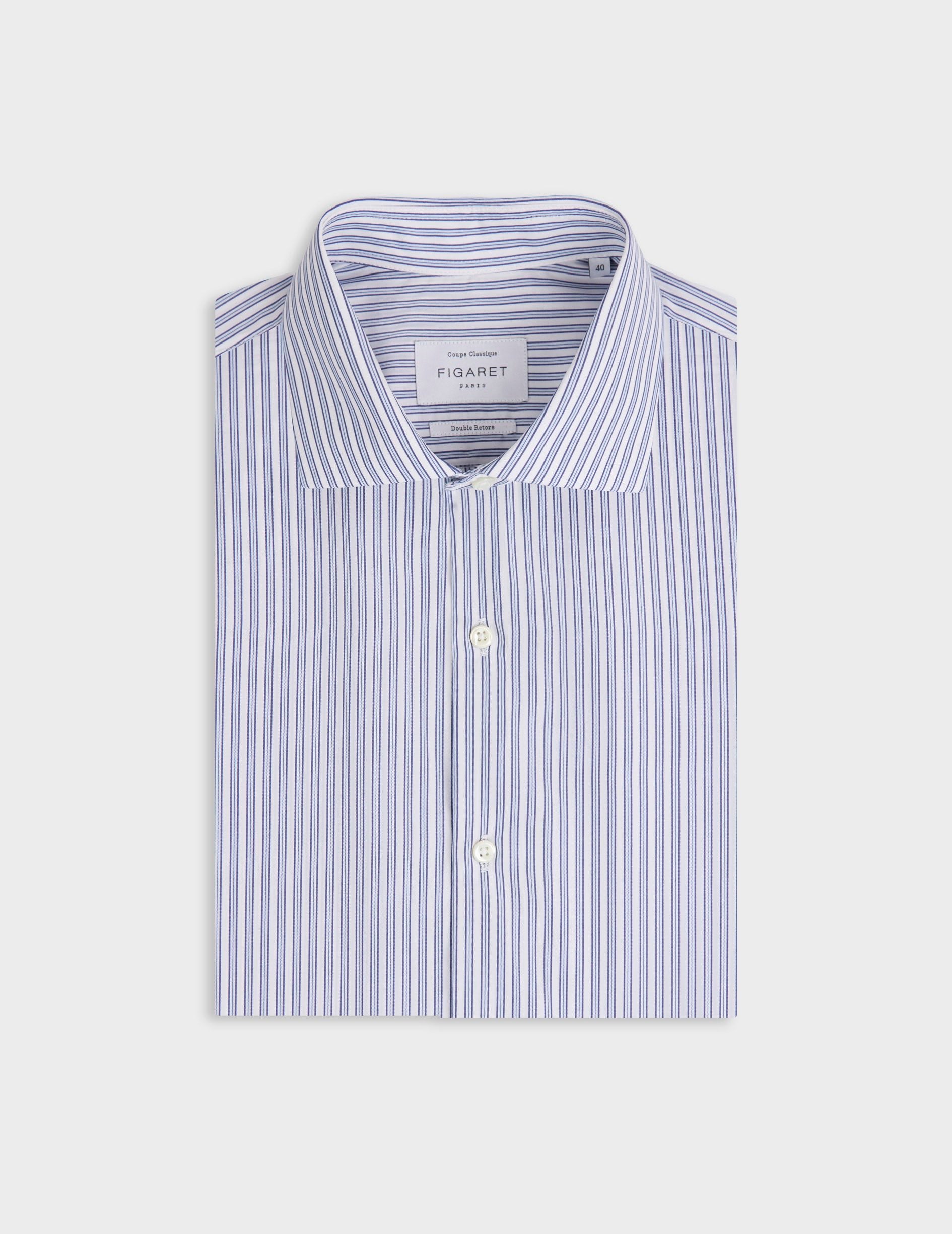 Classic blue striped shirt