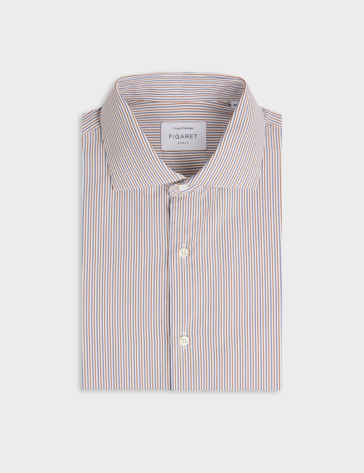Classic camel striped shirt