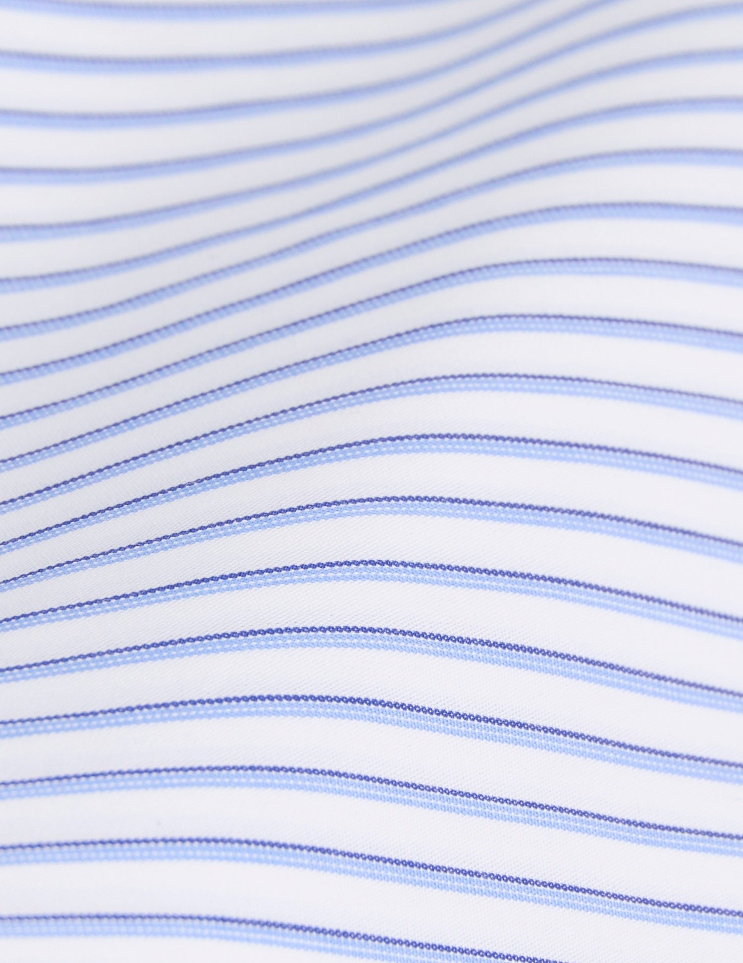 Semi-fitted blue striped shirt - Poplin - Italian Collar#2
