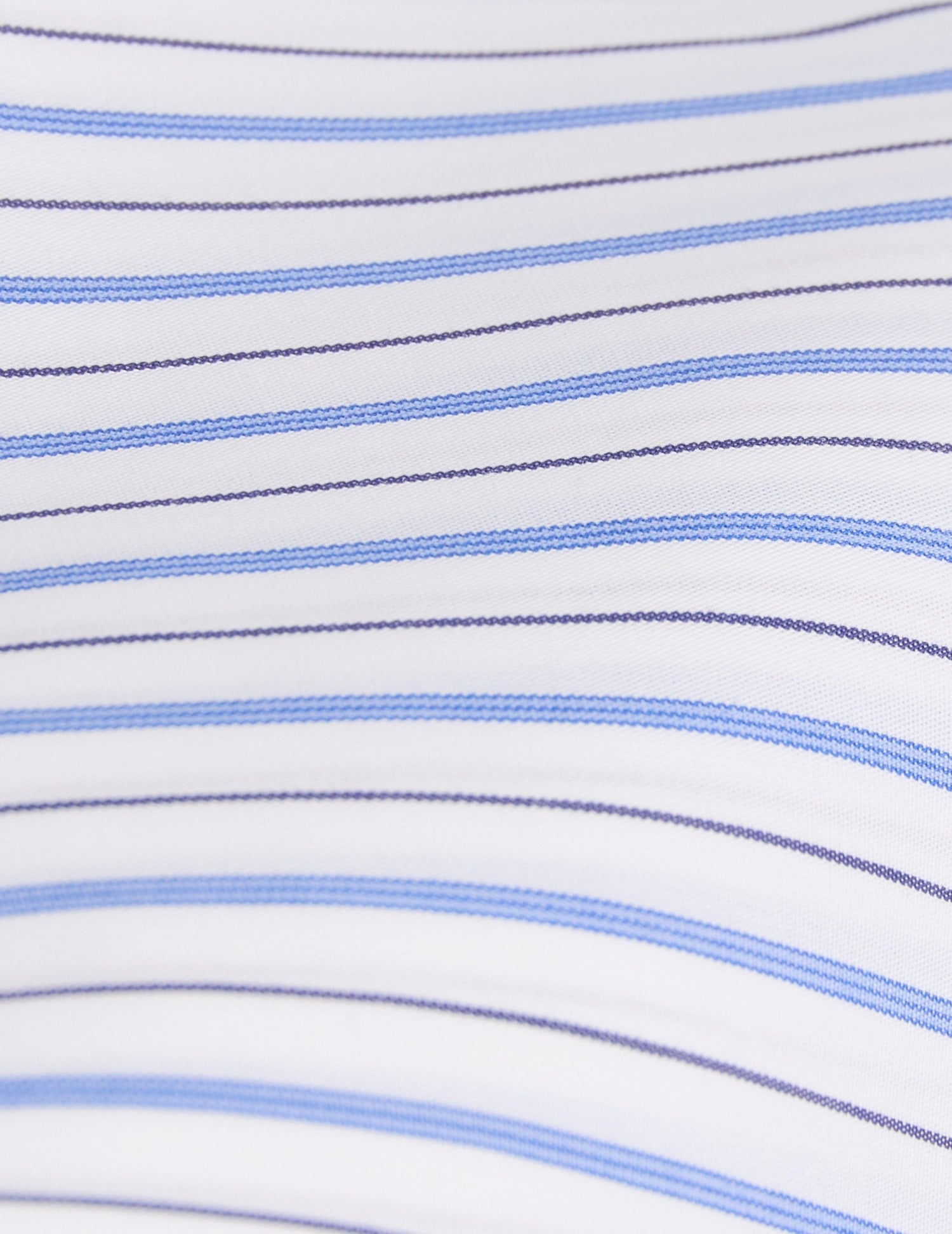Semi-fitted blue striped shirt - Poplin - Italian Collar#2
