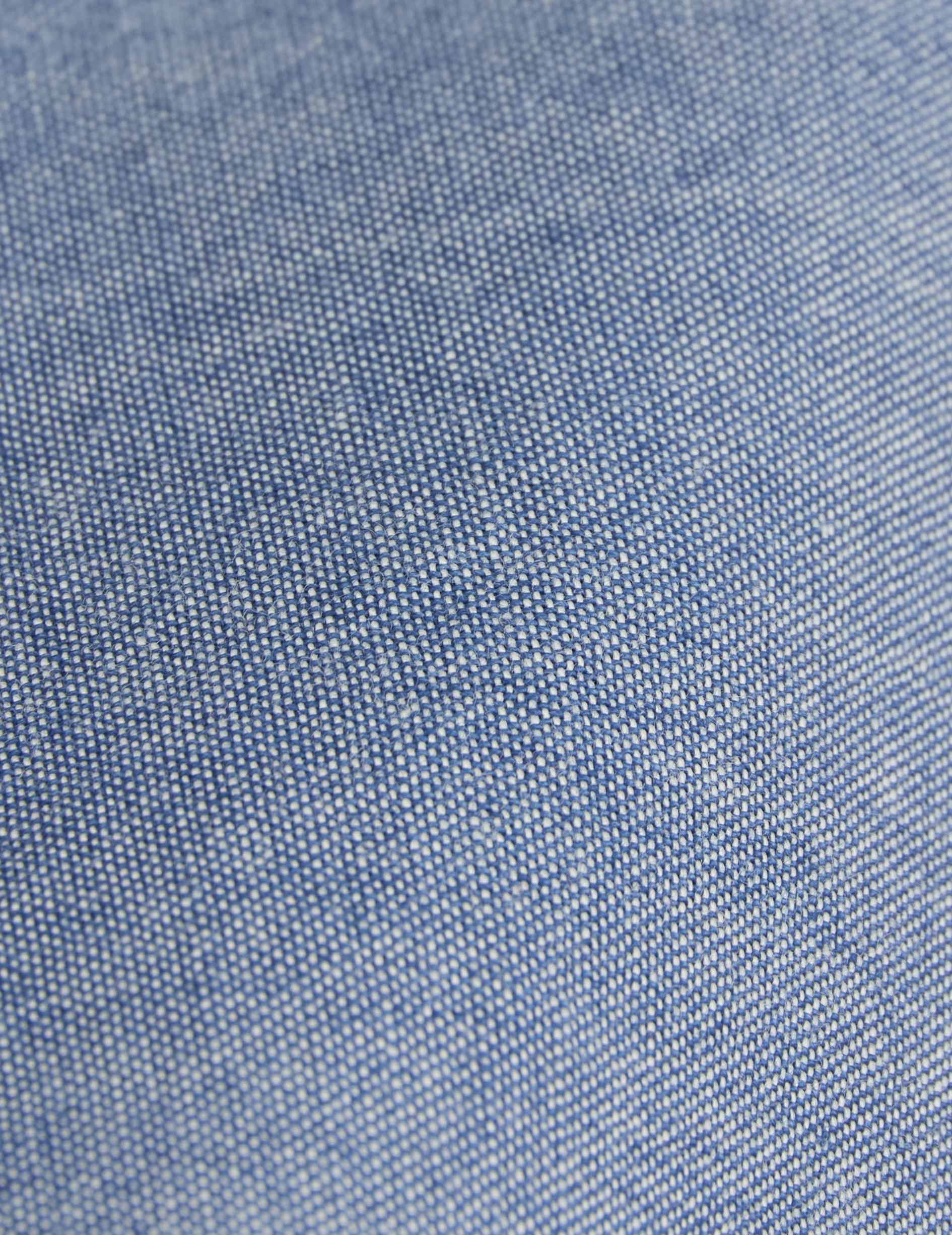 Blue denim Ivano shirt - Denim - Cuban with bridle Collar