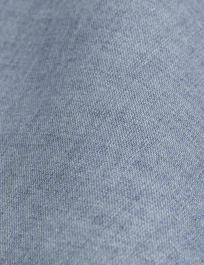 Unisex blue linen “Je t’aime” shirt